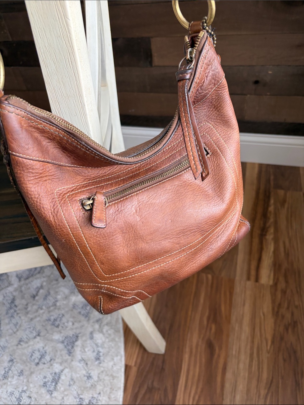 Vintage Coach Chelsea Laced Hobo Shoulder Bag - Picture 2 of 16